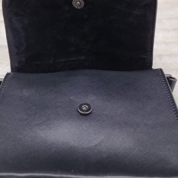 Disney Minnie Mouse Crossbody Bag | Black Saffiano Purse, Park & Streetwear - Picture 4 of 6